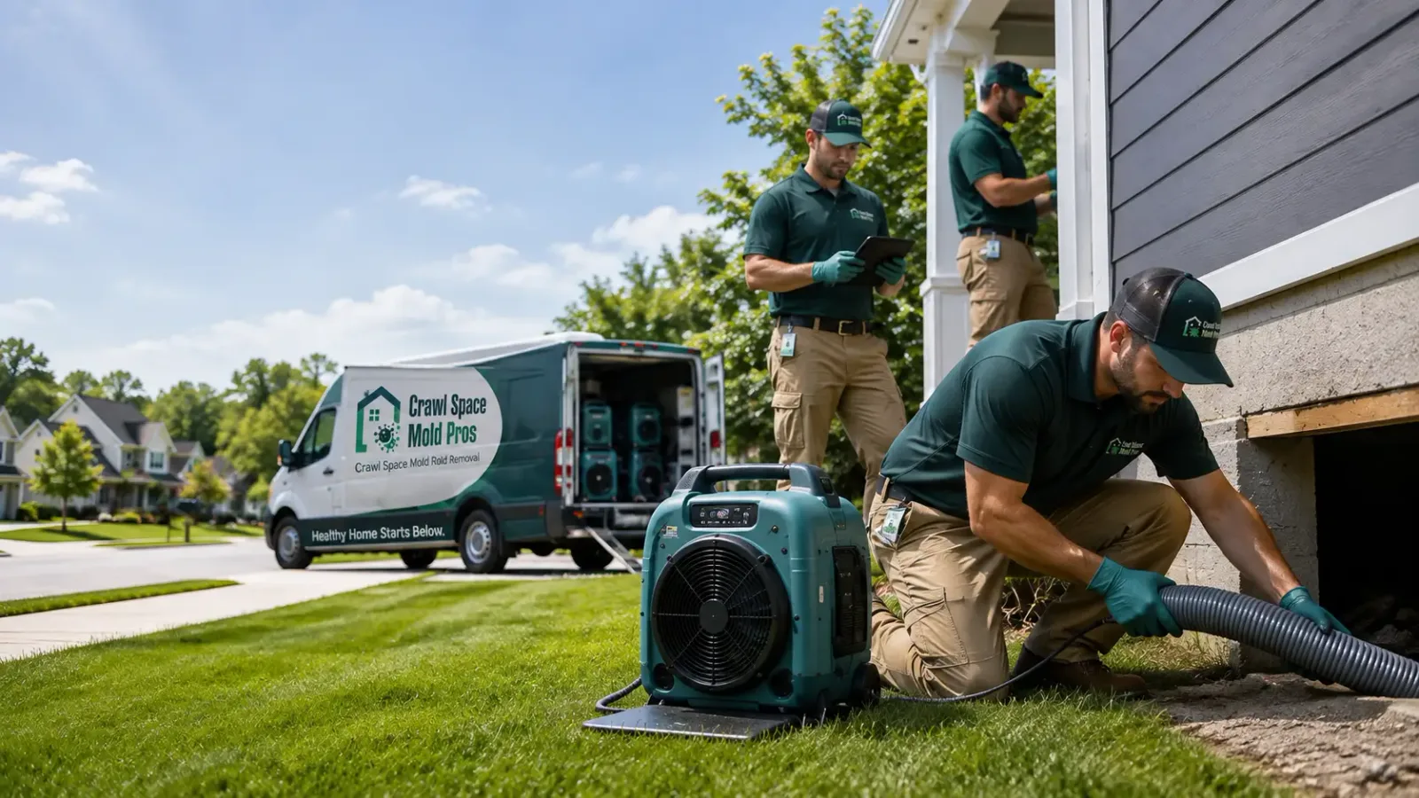Crawl Space Mold Removal in Hutchinson, KS